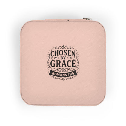 Chosen by Grace Elegant Jewelry Travel Case for Minimalist Adventurers, Portable Accessory Organizer, Perfect for Travel, Gifts, Special Occasions