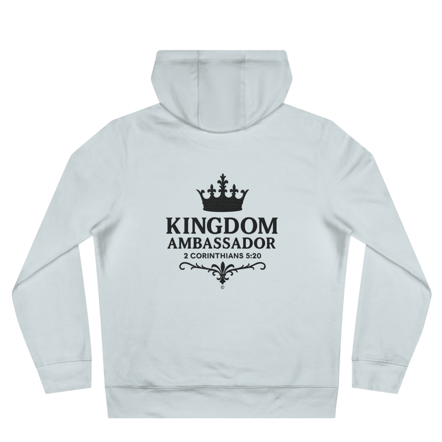 Kingdom Ambassador (Small Design on Front, Large Design on Back) Unisex Apparel Clothing Hoodie Hooded Sweatshirt