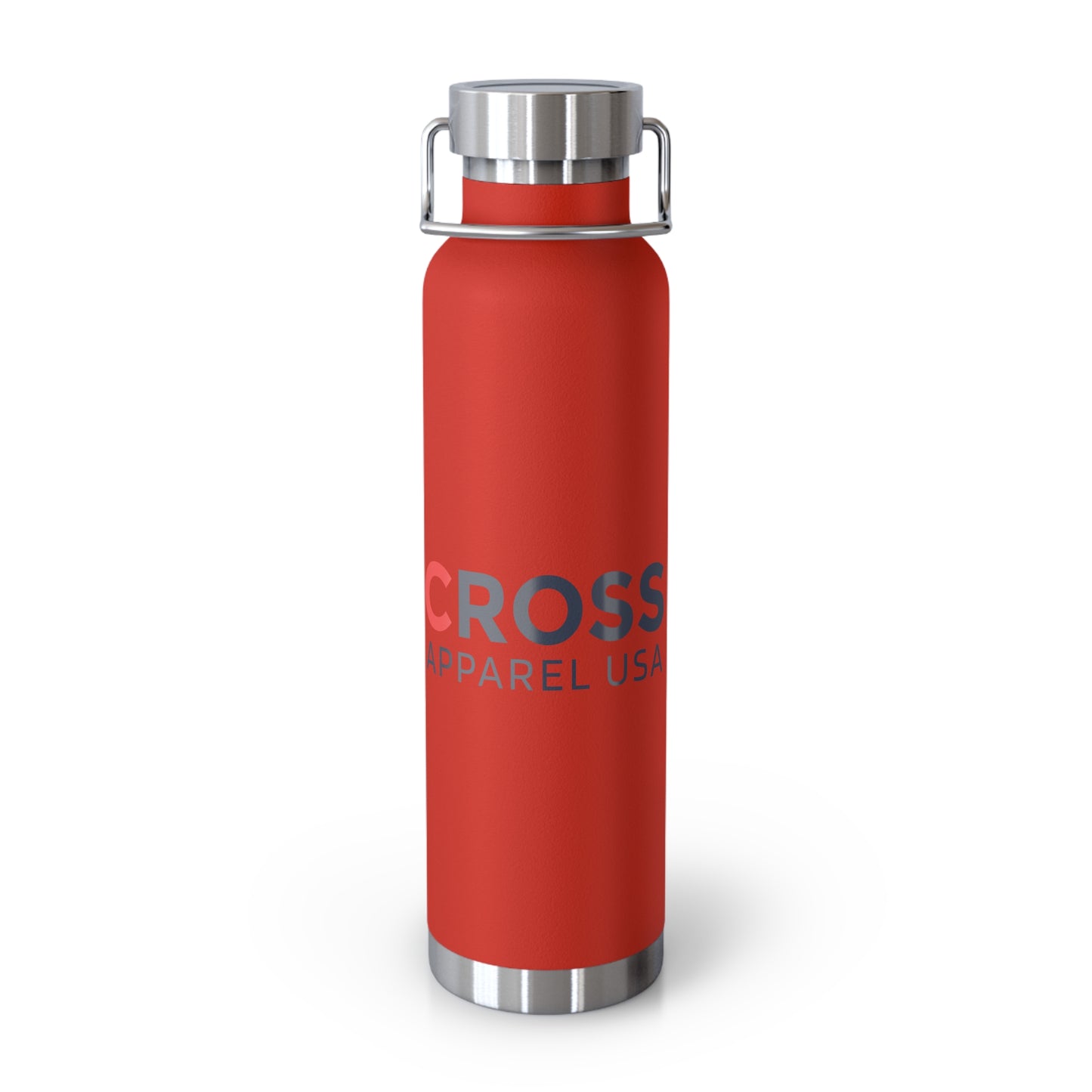 Cross Apparel USA Branded Insulated Water Bottle, Motivational Gift, Faith-Based Drinkware, Inspirational Travel Mug, Biblical Verse Bottle