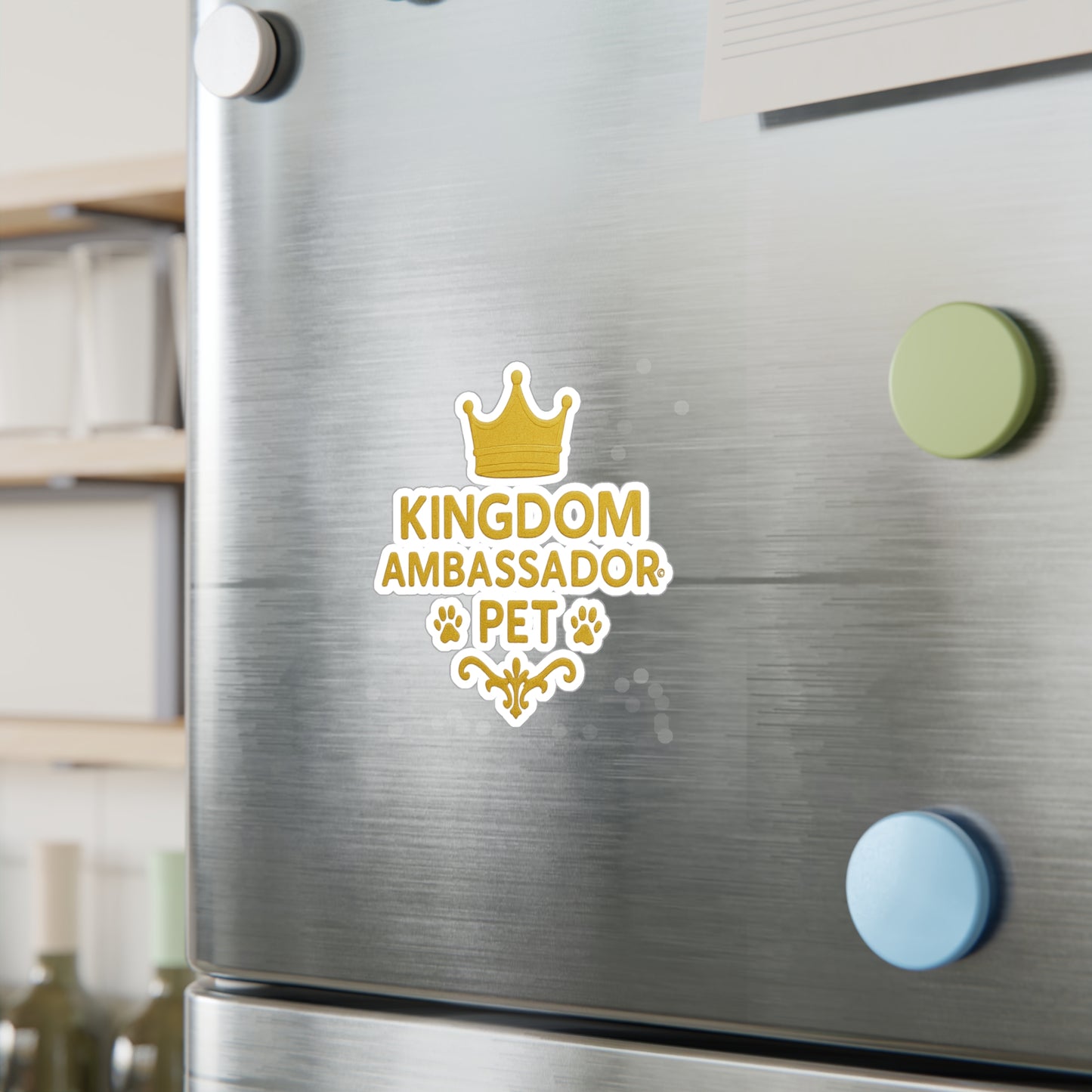 Kingdom Ambassador Pet (Gold Lettering) Kiss-Cut Vinyl Decals