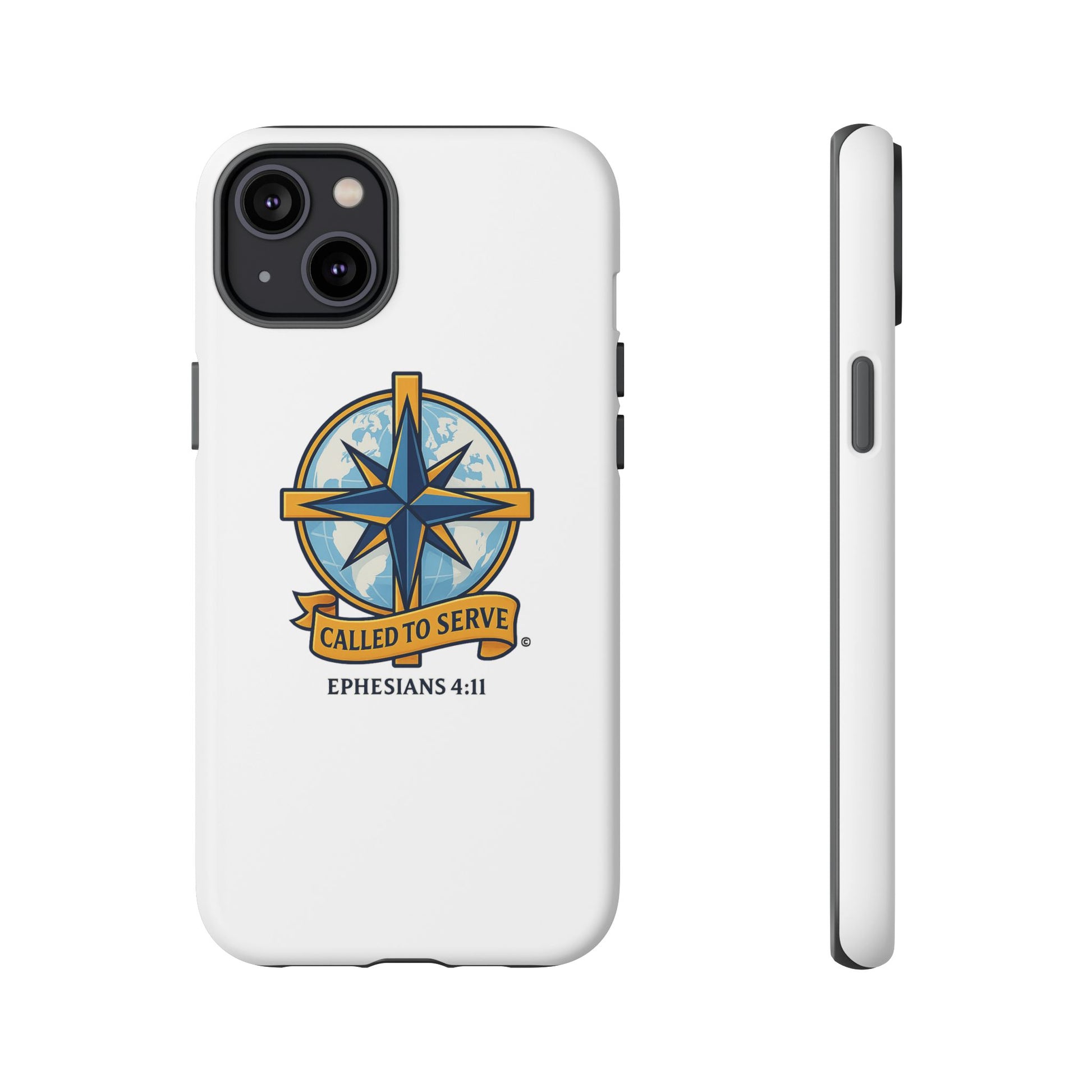 Called to Serve (Full Color), Rugged Phone Case, Inspirational Mobile Cover, Gift for Faith Lovers, Faith-Based Protector - Cross Apparel USA