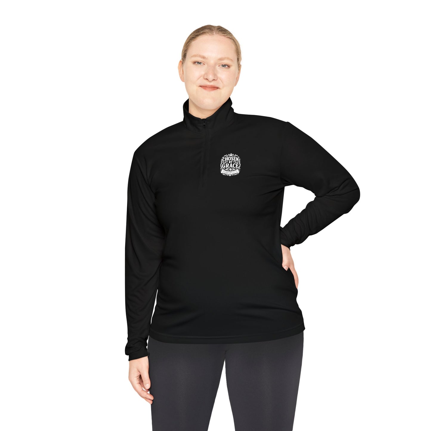 Chosen by Grace Stylish Unisex Quarter-Zip Pullover for Everyday Comfort