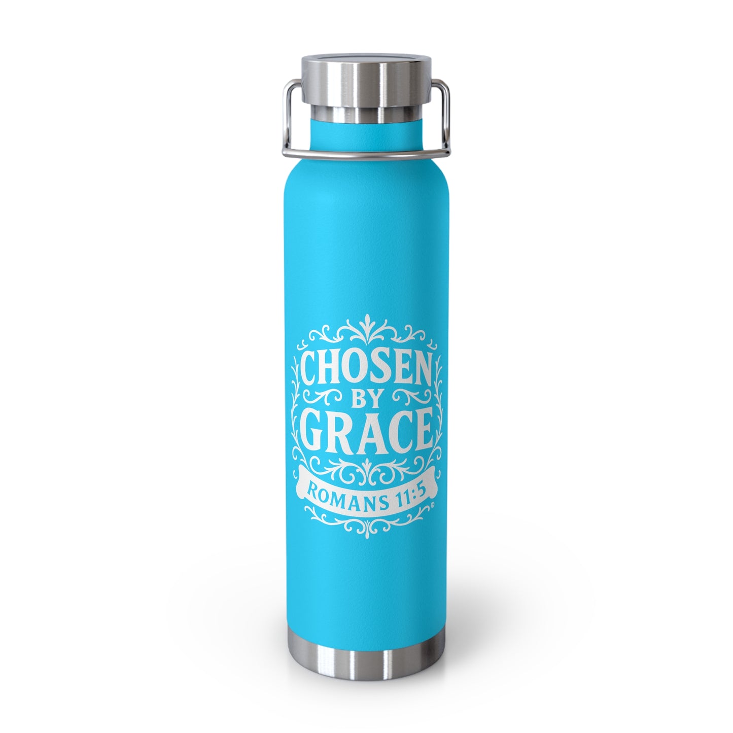 Chosen by Grace (White Lettering) Insulated Water Bottle, Large 22 oz.