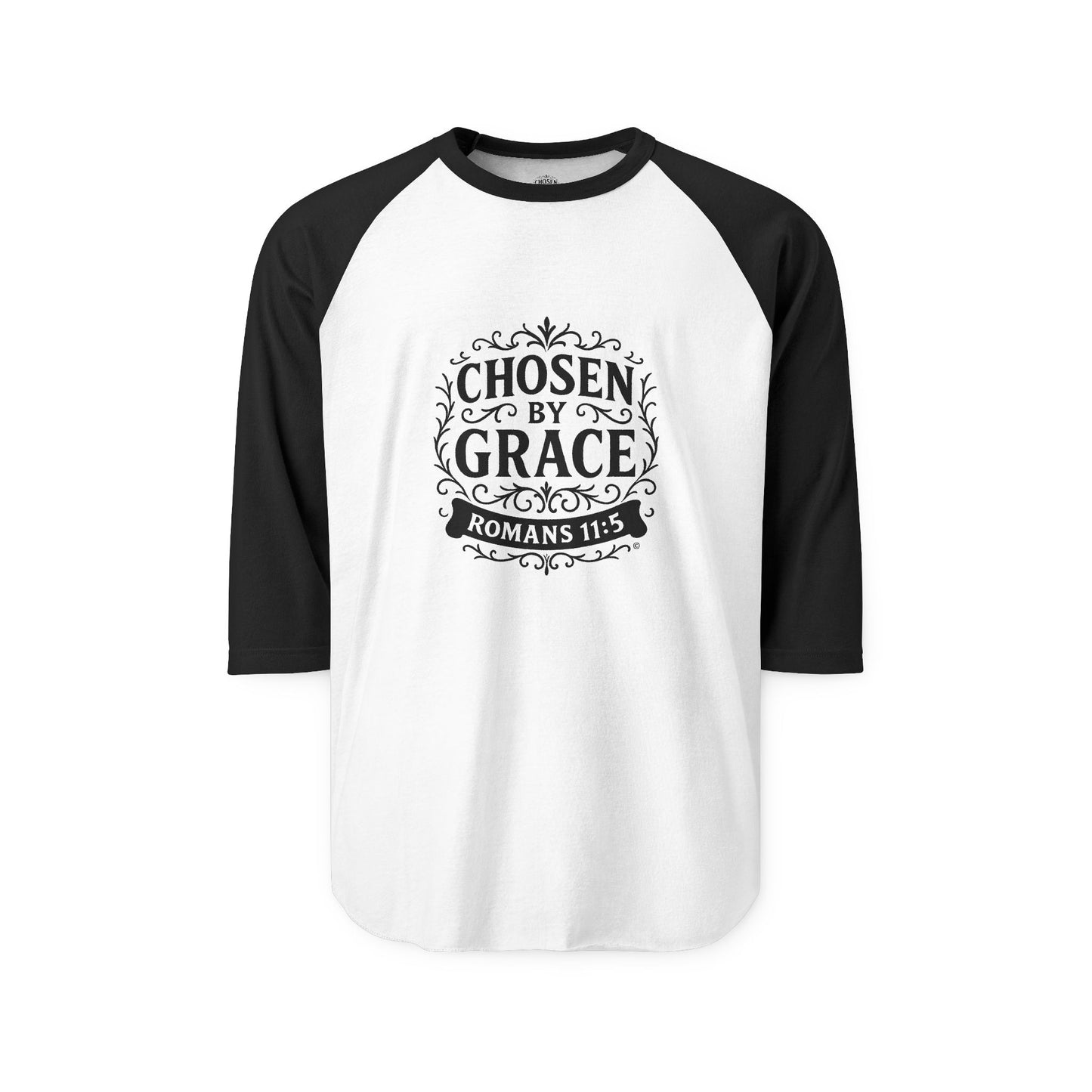 Chosen by Grace Raglan Shirt 3/4-Sleeve Baseball Shirt Clothing Apparel