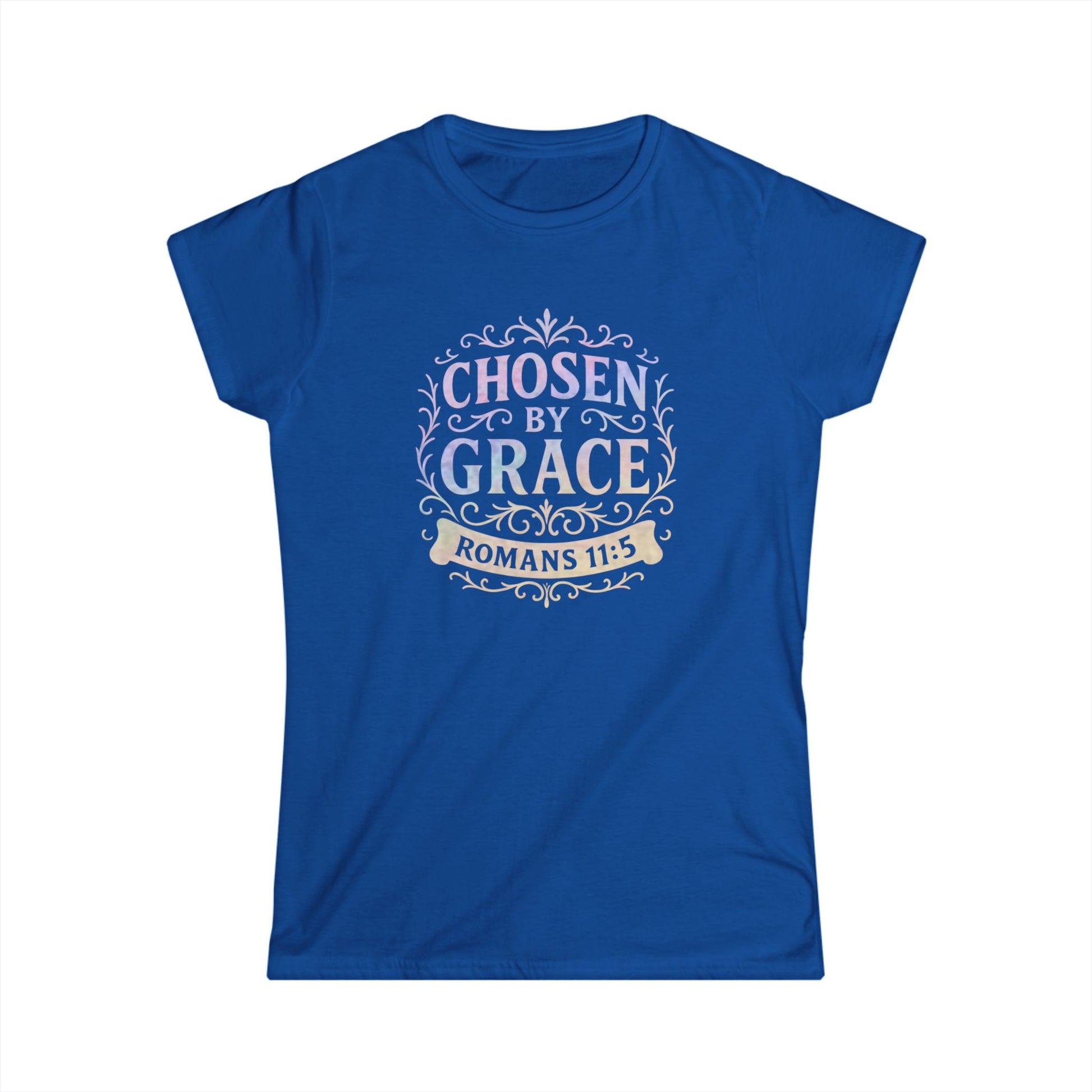 Chosen by Grace (Multi-color Limited Edition) Women's Softstyle Tee - Cross Apparel USA