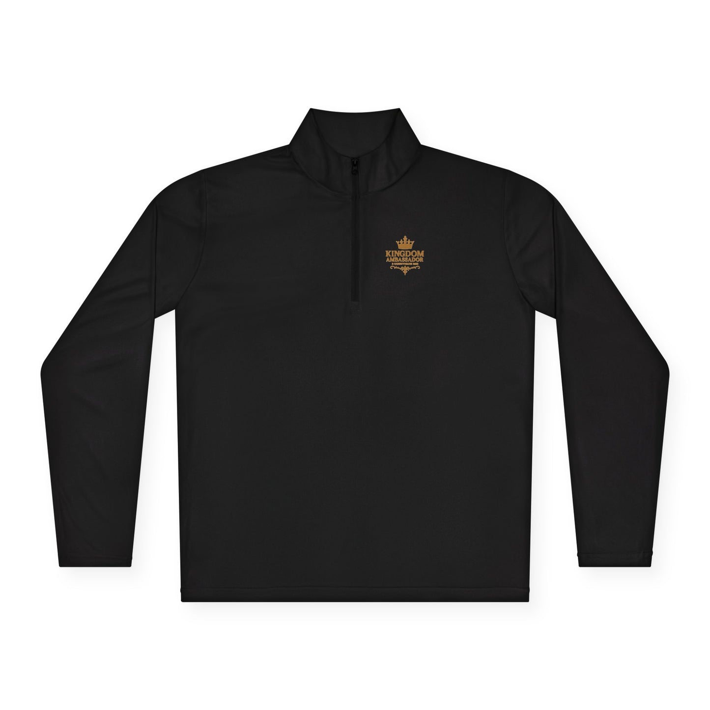Kingdom Ambassador (Gold Lettering ) Stylish Unisex Quarter-Zip Pullover for Everyday Comfort