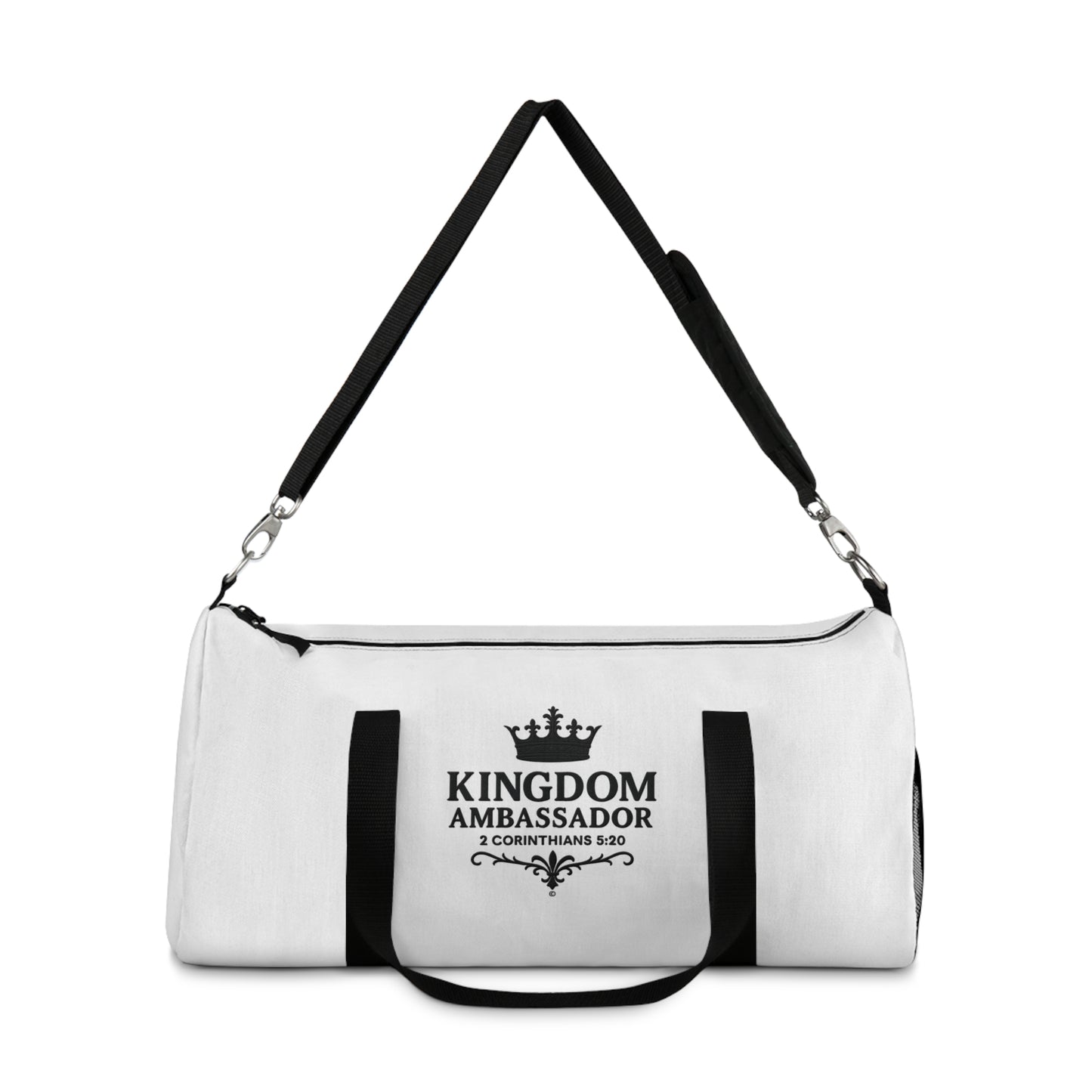 Kingdom Ambassador Duffel Bag | Stylish Gym Bag, Travel Bag for Women, Motivational Fitness Bag, Faith-Inspired Luggage, Gift for Believers