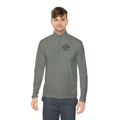 Blessed Stylish Unisex Quarter-Zip Pullover for Everyday Comfort, Cozy Apparel, Trendy Layering, Casual Wear, Great for Believers