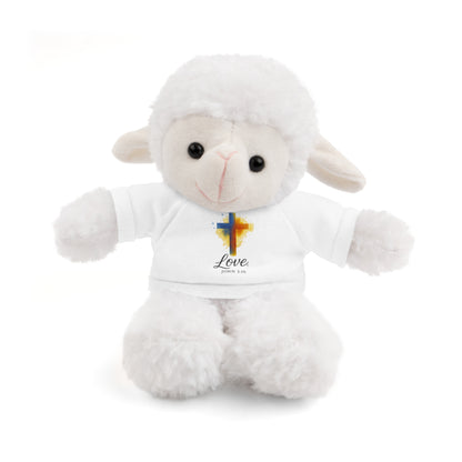 Love (Full Color) Plush Toy with Tee, Faith-Inspired Stuffed Animal, Inspirational Gift, Birthday Present, Encouragement Gift