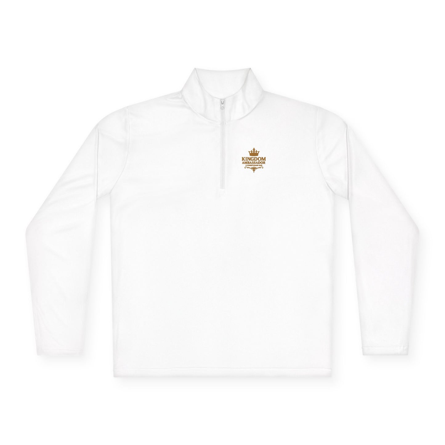 Kingdom Ambassador (Gold Lettering ) Stylish Unisex Quarter-Zip Pullover for Everyday Comfort