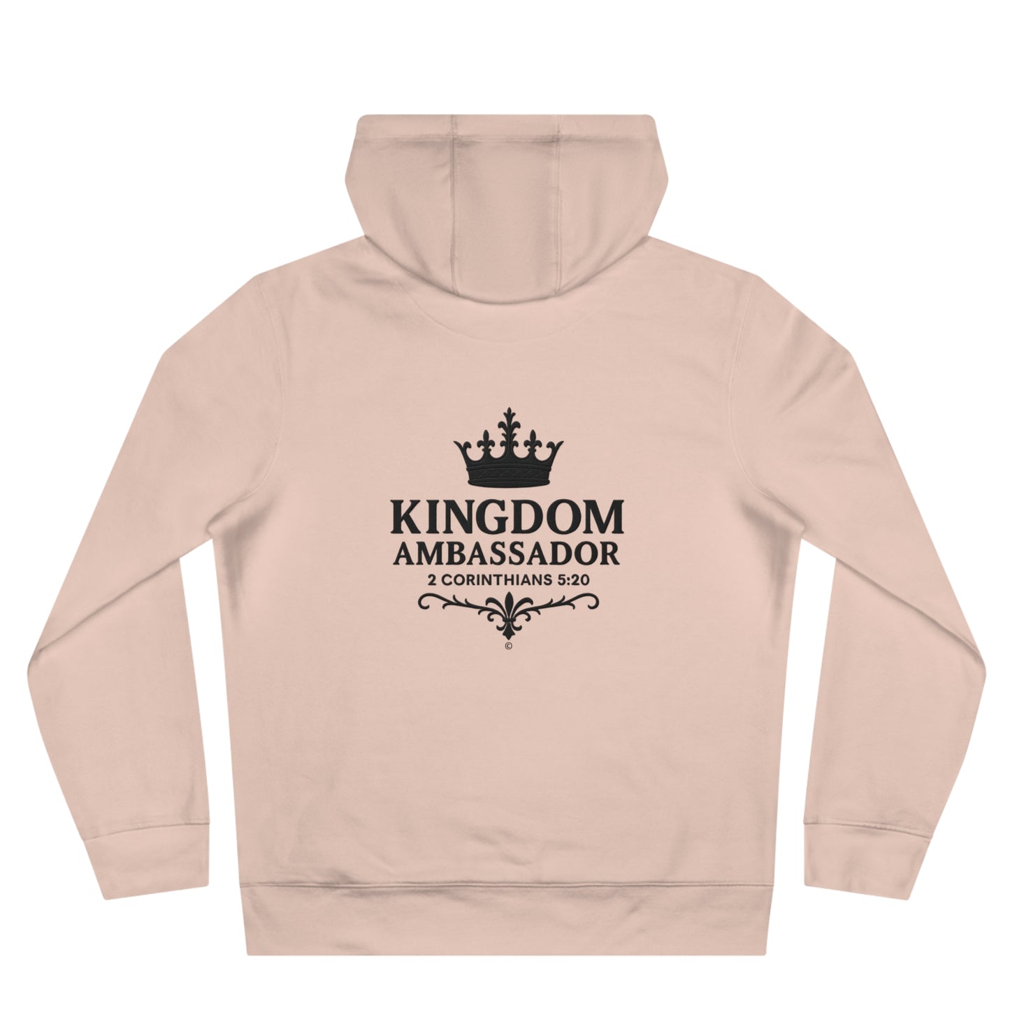 Kingdom Ambassador (Small Design on Front, Large Design on Back) Unisex Apparel Clothing Hoodie Hooded Sweatshirt