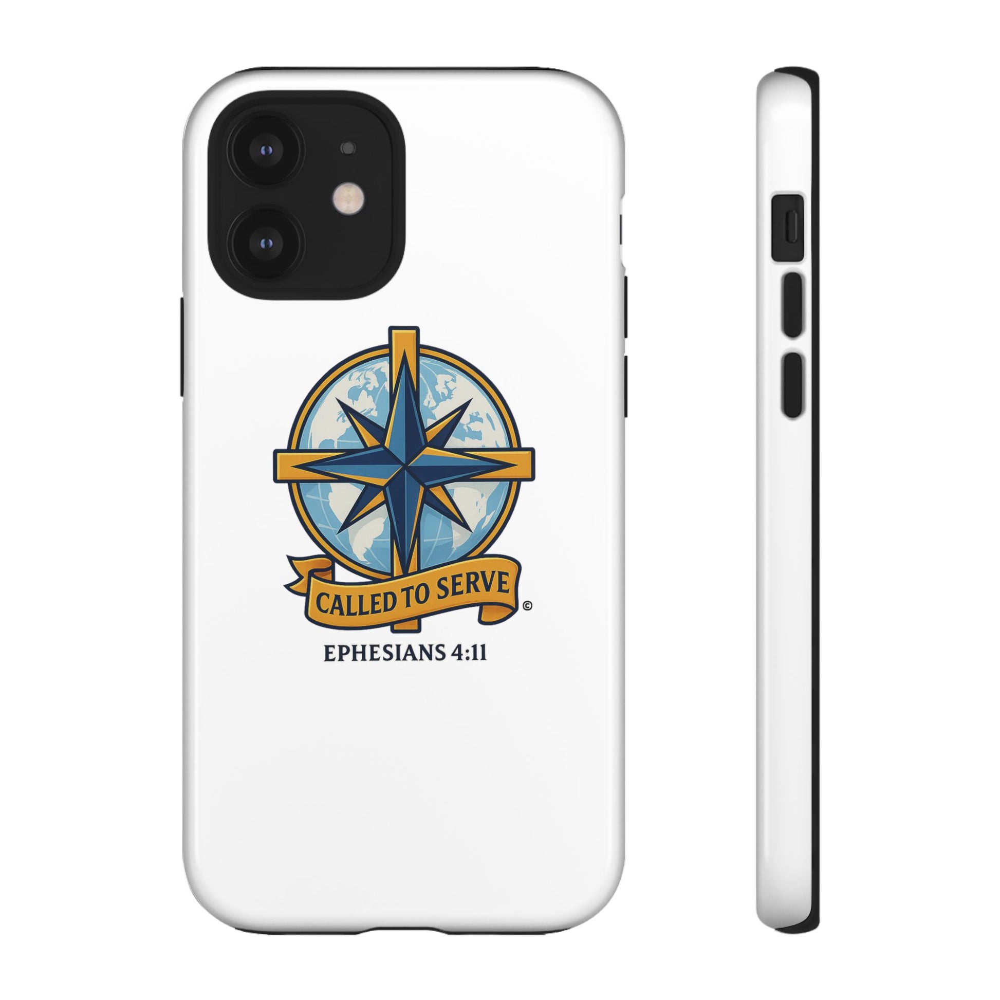 Called to Serve (Full Color), Rugged Phone Case, Inspirational Mobile Cover, Gift for Faith Lovers, Faith-Based Protector - Cross Apparel USA