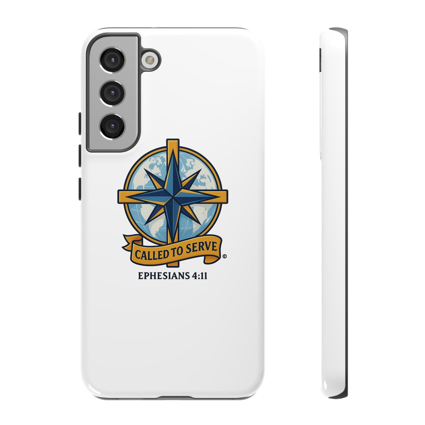 Called to Serve (Full Color), Rugged Phone Case, Inspirational Mobile Cover, Gift for Faith Lovers, Faith-Based Protector - Cross Apparel USA