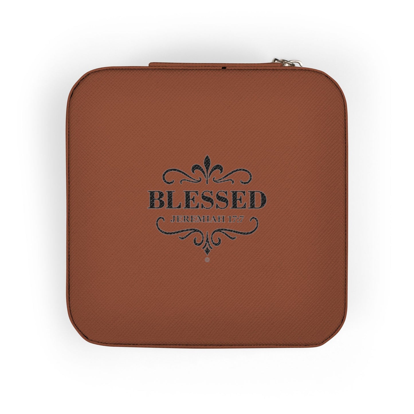 Blessed Elegant Jewelry Travel Case for Minimalist Adventurers, Portable Accessory Organizer, Perfect for Travel, Gifts, Special Occasions