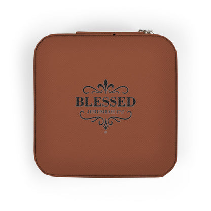 Blessed Elegant Jewelry Travel Case for Minimalist Adventurers, Portable Accessory Organizer, Perfect for Travel, Gifts, Special Occasions