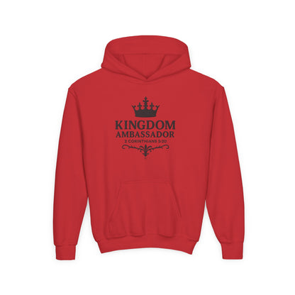 Kingdom Ambassador Youth Hoodie Hooded Sweatshirt Apparel Clothing for Kids, Perfect Gift for Young Believers