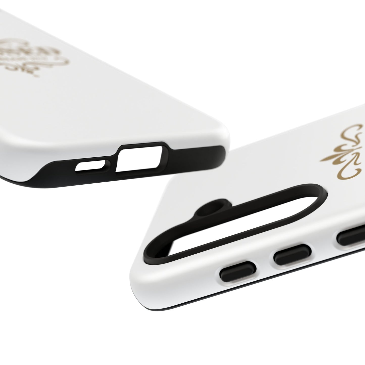 Blessed (Gold Lettering), Rugged Phone Case, Inspirational Mobile Cover, Gift for Faith Lovers, Faith-Based Protector