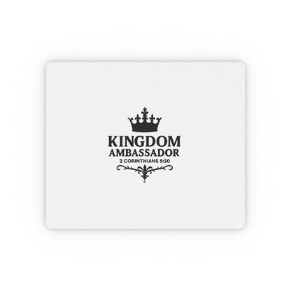 Kingdom Ambassador Inspirational Mouse Pad | Perfect for Office Decor, Gifts, Faith-Based Workspaces - Cross Apparel USA