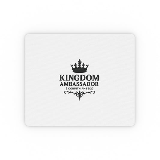 Kingdom Ambassador Inspirational Mouse Pad | Perfect for Office Decor, Gifts, Faith-Based Workspaces - Cross Apparel USA