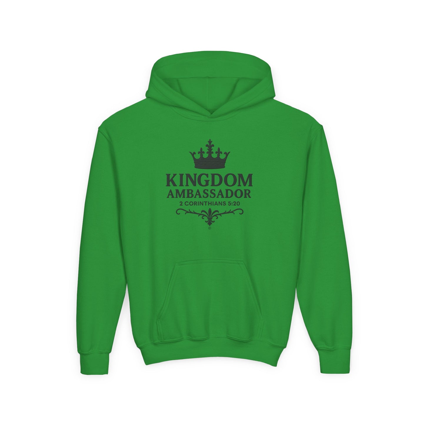 Kingdom Ambassador Youth Hoodie Hooded Sweatshirt Apparel Clothing for Kids, Perfect Gift for Young Believers