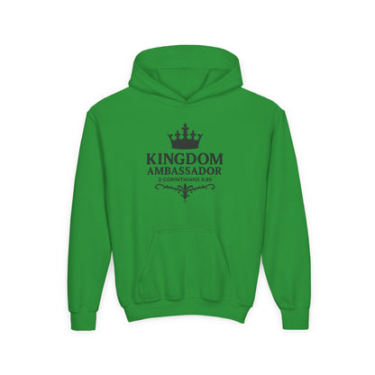 Kingdom Ambassador Youth Hoodie Hooded Sweatshirt Apparel Clothing for Kids, Perfect Gift for Young Believers
