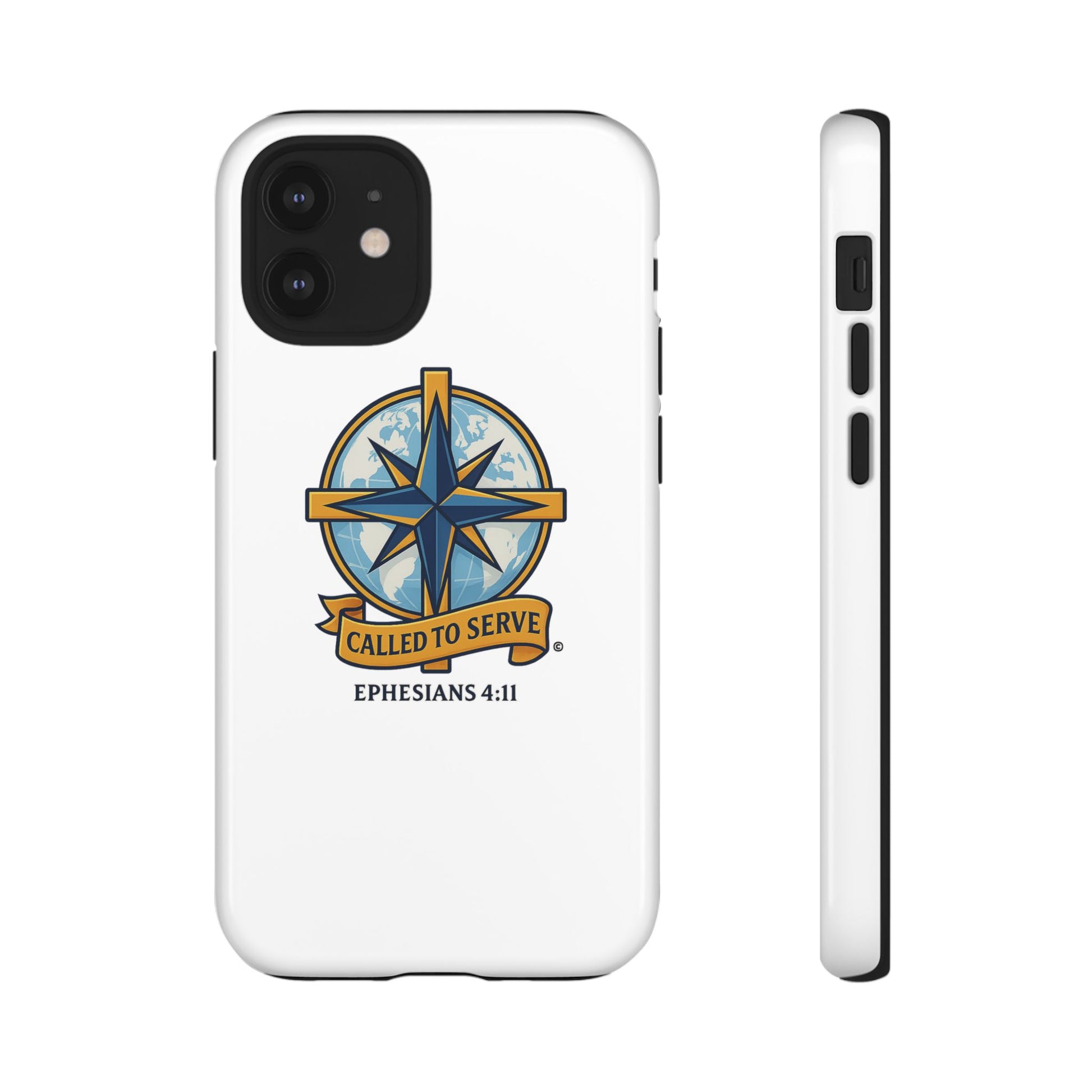 Called to Serve (Full Color), Rugged Phone Case, Inspirational Mobile Cover, Gift for Faith Lovers, Faith-Based Protector - Cross Apparel USA