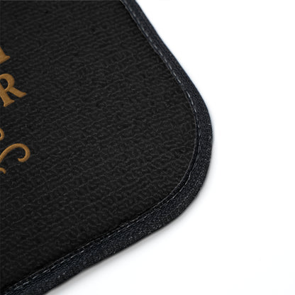 Kingdom Ambassador (Gold Lettering on Black) Car Floor Mat. 1 piece
