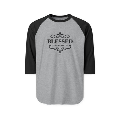 Blessed Raglan Shirt 3/4-Sleeve Baseball Shirt Clothing Apparel