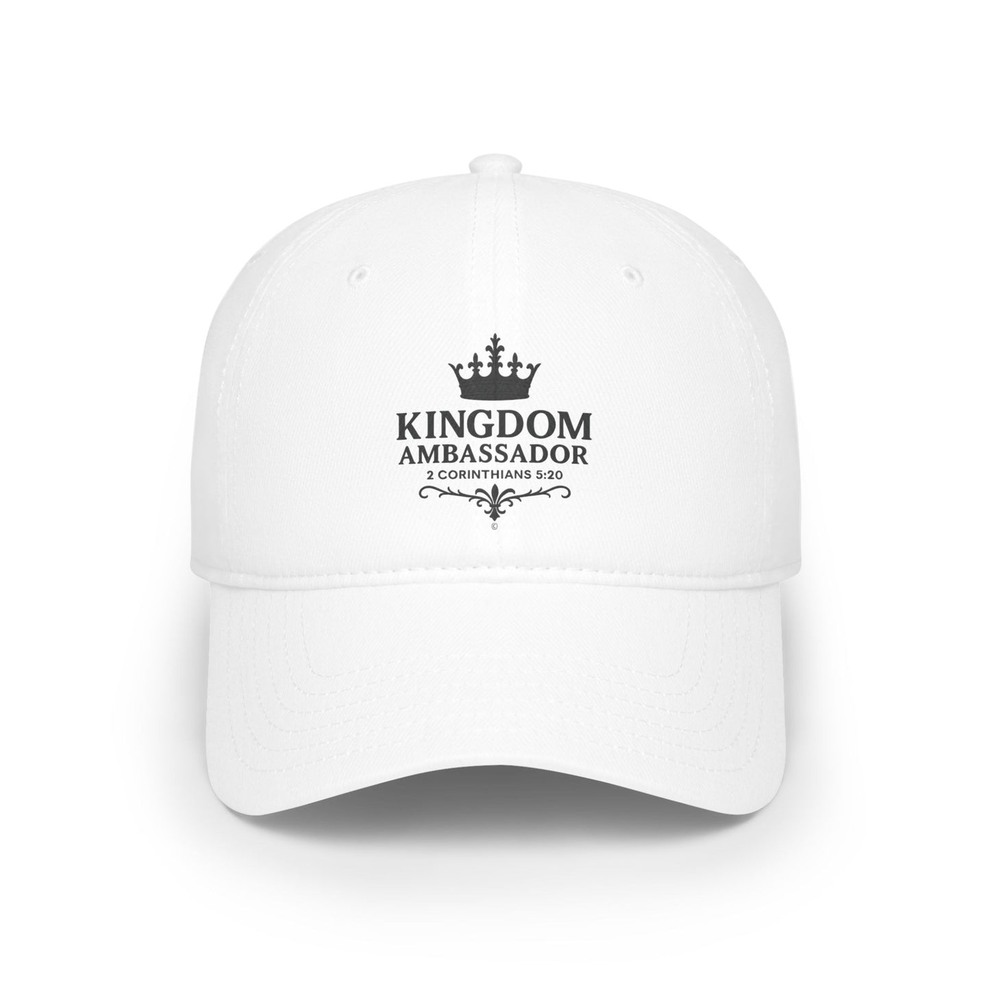 Kingdom Ambassador (Black Lettering) Low Profile Baseball Cap - Trendy Casual Hat for All Occasions, Gifts for Sports Lovers, Comfortable Everyday Wear