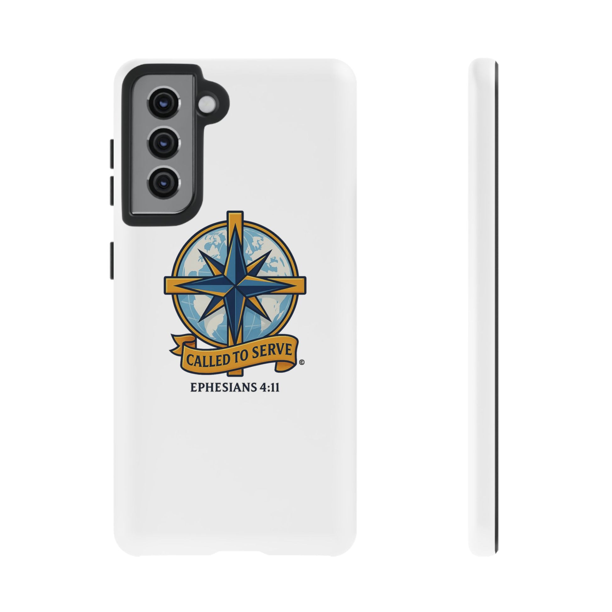Called to Serve (Full Color), Rugged Phone Case, Inspirational Mobile Cover, Gift for Faith Lovers, Faith-Based Protector - Cross Apparel USA