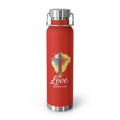 Love Insulated Water Bottle, Large 22 oz.