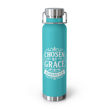 Chosen by Grace (White Lettering) Insulated Water Bottle, Large 22 oz.