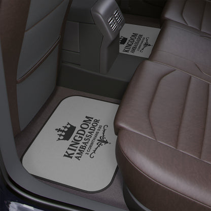 Kingdom Ambassador (Black Lettering on Grey) Car Floor Mat, 1 piece