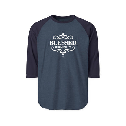 Blessed Raglan Shirt 3/4-Sleeve Baseball Shirt Clothing Apparel