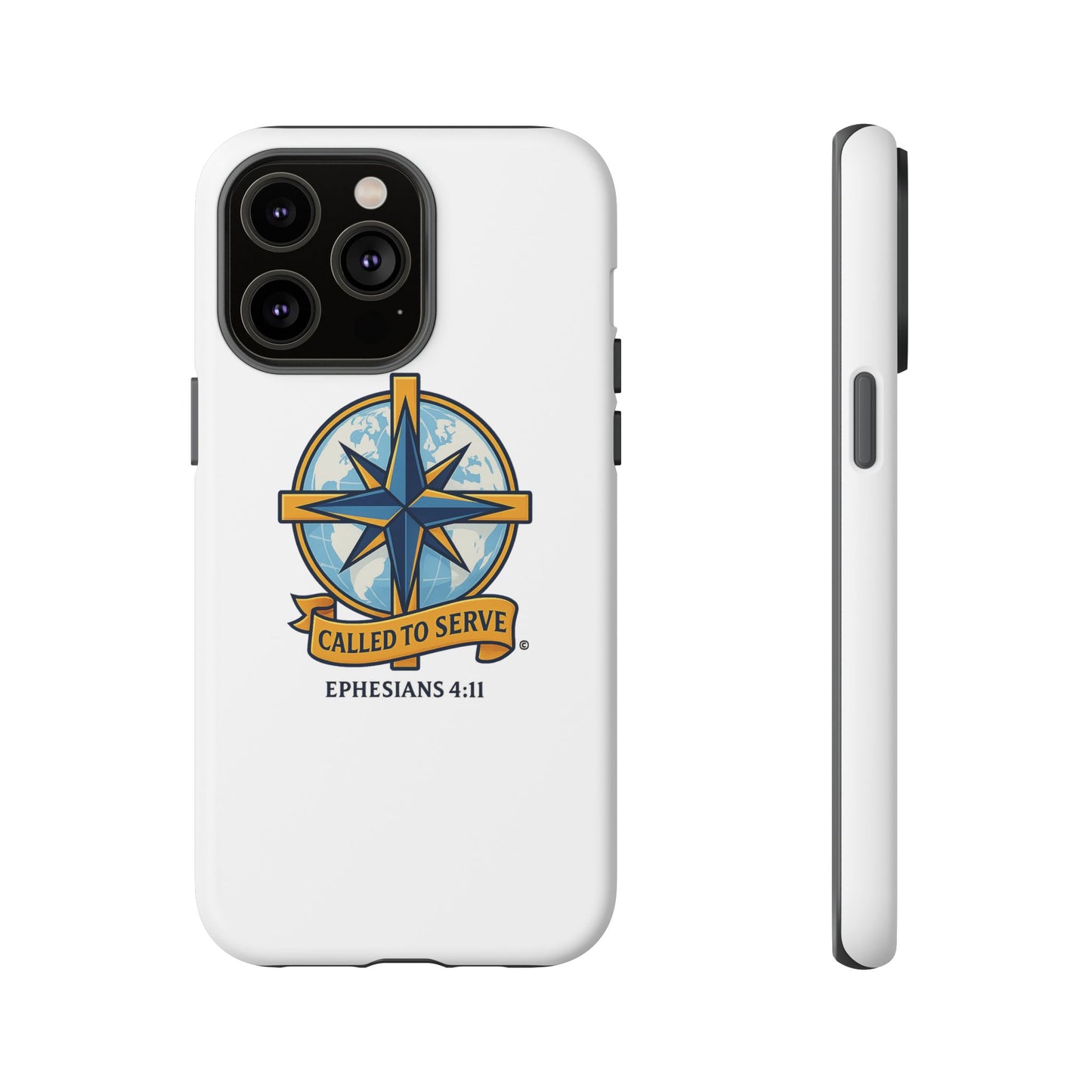 Called to Serve (Full Color), Rugged Phone Case, Inspirational Mobile Cover, Gift for Faith Lovers, Faith-Based Protector - Cross Apparel USA