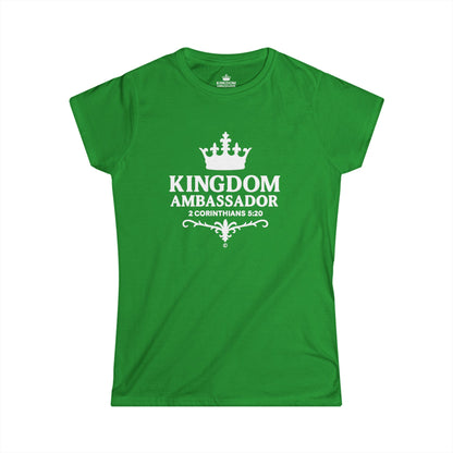 Kingdom Ambassador (Black Lettering) Women's Softstyle Tee