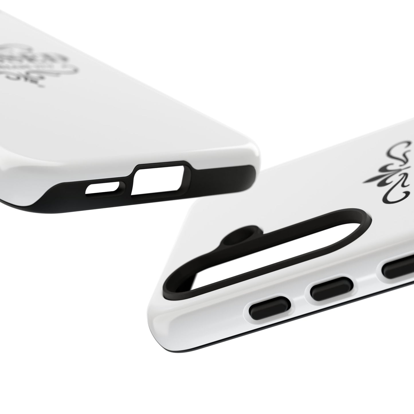 Blessed (Black Lettering), Rugged Phone Case, Inspirational Mobile Cover, Gift for Faith Lovers, Faith-Based Protector