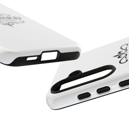 Blessed (Black Lettering), Rugged Phone Case, Inspirational Mobile Cover, Gift for Faith Lovers, Faith-Based Protector