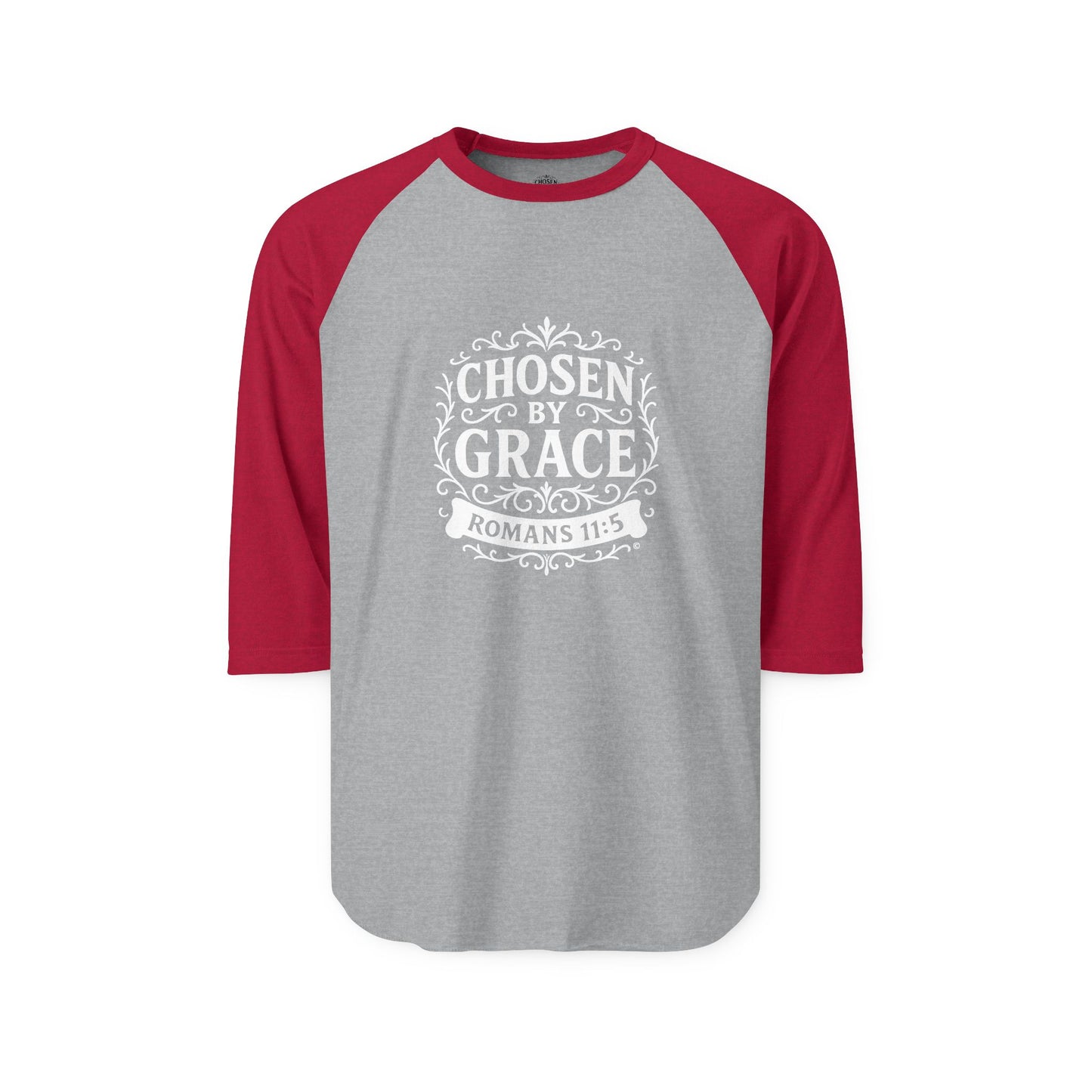 Chosen by Grace Raglan Shirt 3/4-Sleeve Baseball Shirt Clothing Apparel