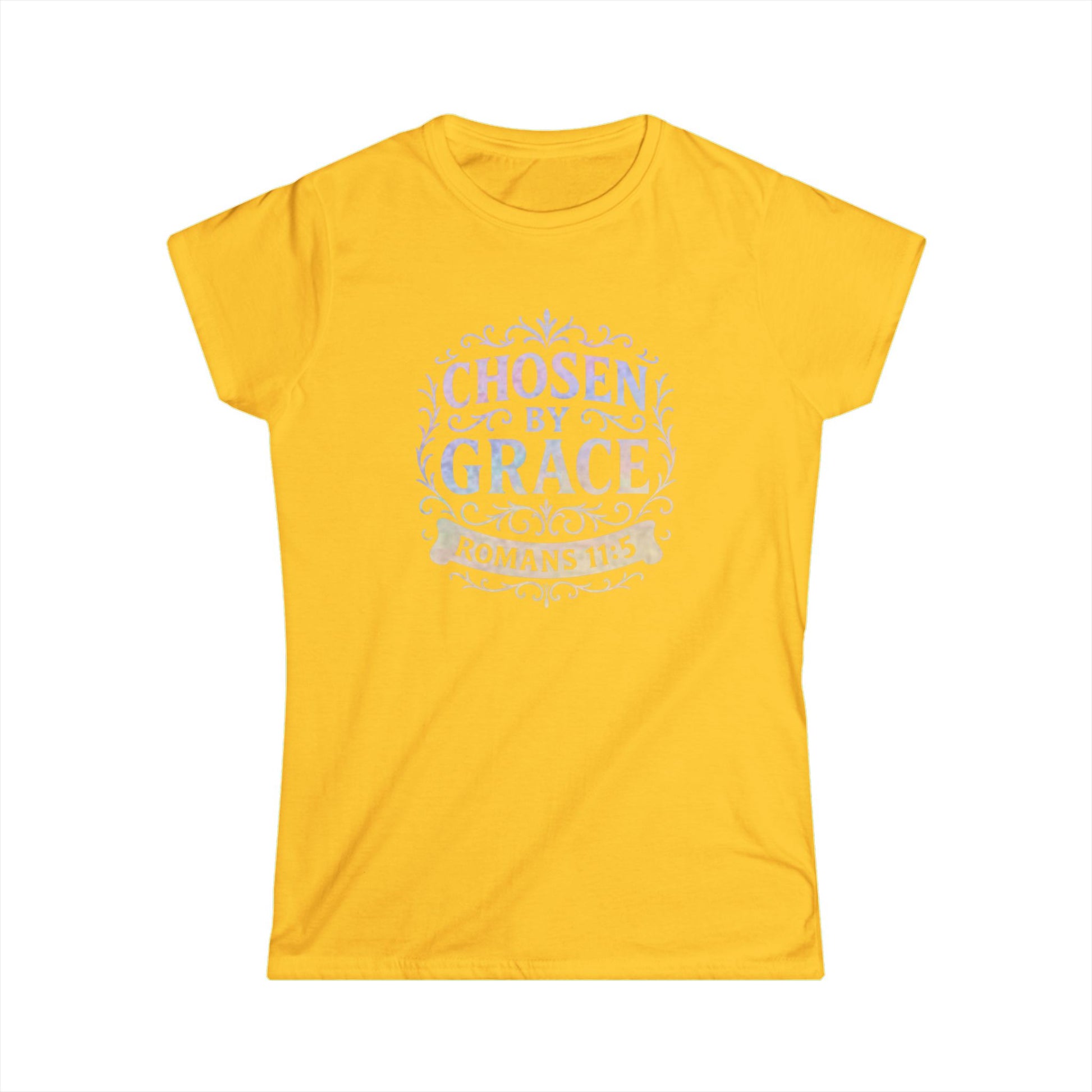 Chosen by Grace (Multi-color Limited Edition) Women's Softstyle Tee - Cross Apparel USA