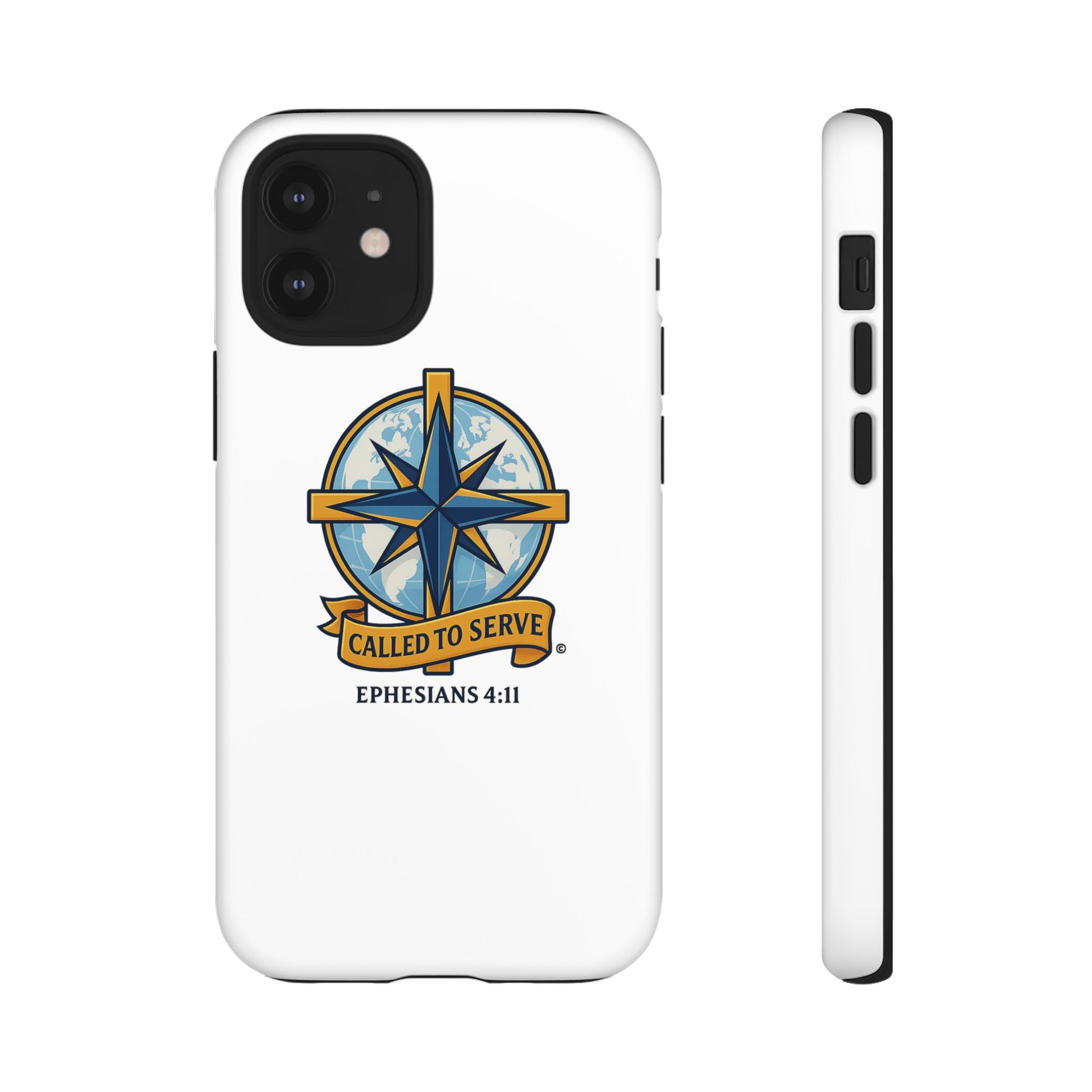 Called to Serve (Full Color), Rugged Phone Case, Inspirational Mobile Cover, Gift for Faith Lovers, Faith-Based Protector - Cross Apparel USA
