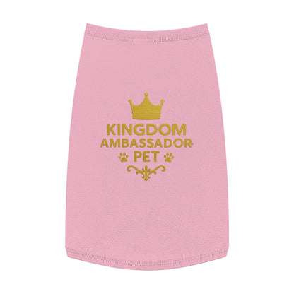 Kingdom Ambassador Pet (Gold Lettering) Tank Top Shirt Apparel Clothing
