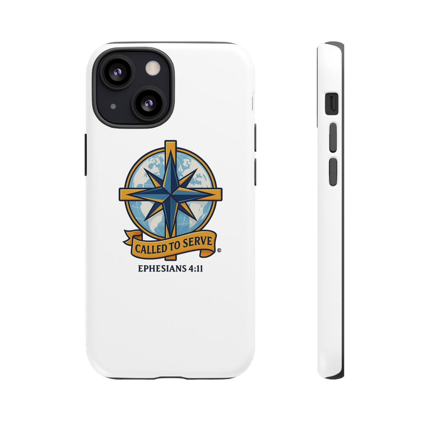 Called to Serve (Full Color), Rugged Phone Case, Inspirational Mobile Cover, Gift for Faith Lovers, Faith-Based Protector - Cross Apparel USA