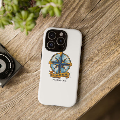 Called to Serve (Full Color), Rugged Phone Case, Inspirational Mobile Cover, Gift for Faith Lovers, Faith-Based Protector - Cross Apparel USA