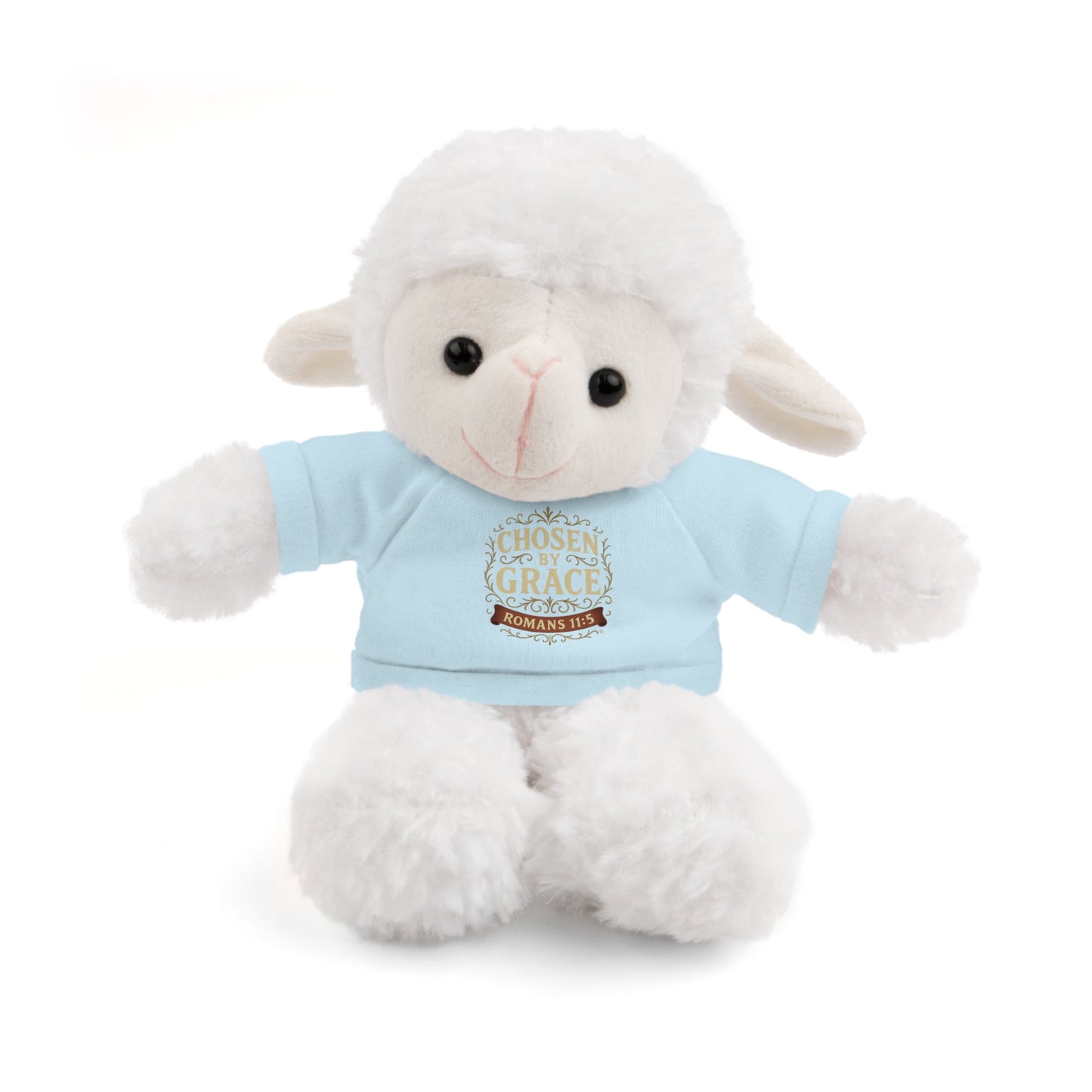 Chosen by Grace (Full Color) Plush Toy with Tee, Faith-Inspired Stuffed Animal, Inspirational Gift, Birthday Present, Encouragement Gift