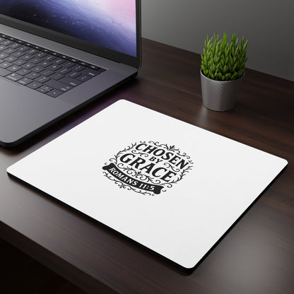 Chosen by Grace Inspirational Mouse Pad | Perfect for Office Decor, Gifts, Faith-Based Workspaces - Cross Apparel USA