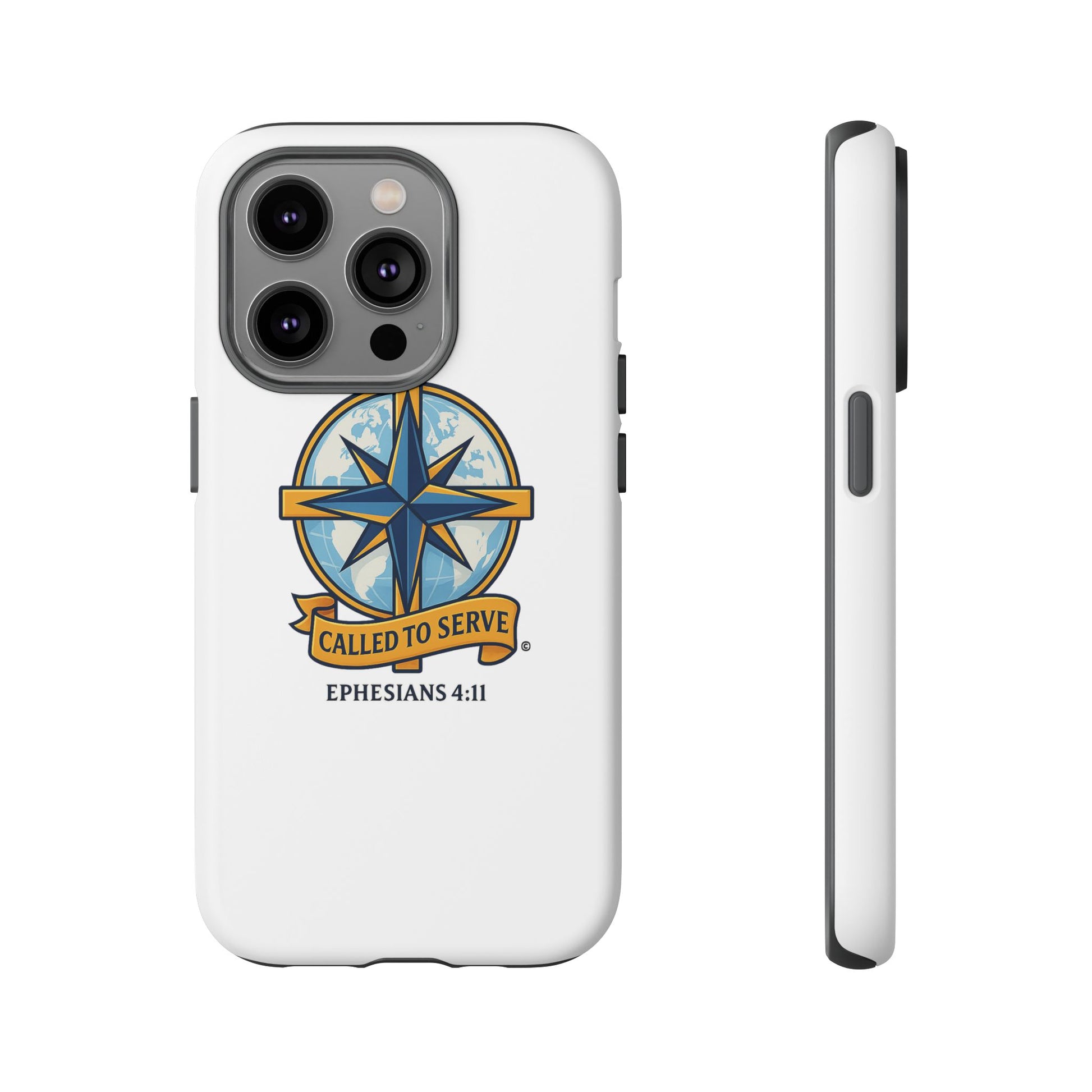Called to Serve (Full Color), Rugged Phone Case, Inspirational Mobile Cover, Gift for Faith Lovers, Faith-Based Protector - Cross Apparel USA
