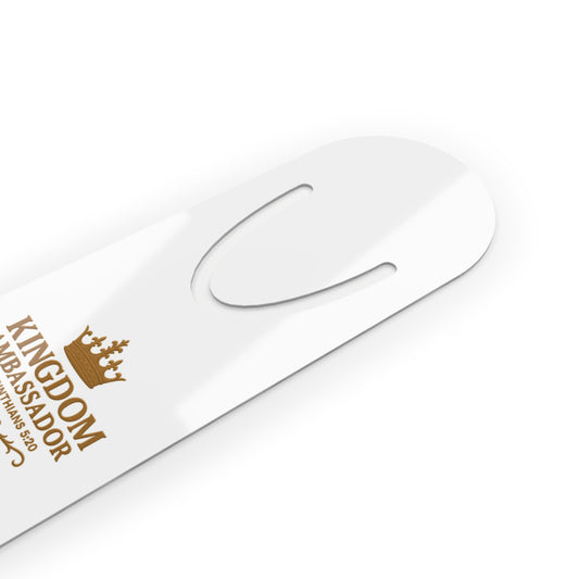 Kingdom Ambassador (Gold Lettering) Bookmark, Inspirational Reading Gift, Gift for Book Lovers, Gift for Believers