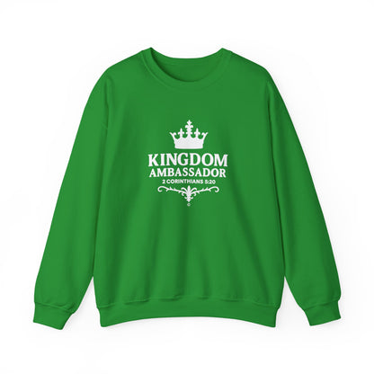 Kingdom Ambassador (White Lettering) Apparel Clothing Unisex Crewneck Sweatshirt