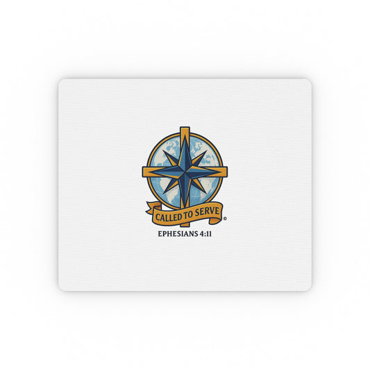 Called to Serve (Full Color) Inspirational Mouse Pad | Perfect for Office Decor, Gifts, Faith-Based Workspaces - Cross Apparel USA